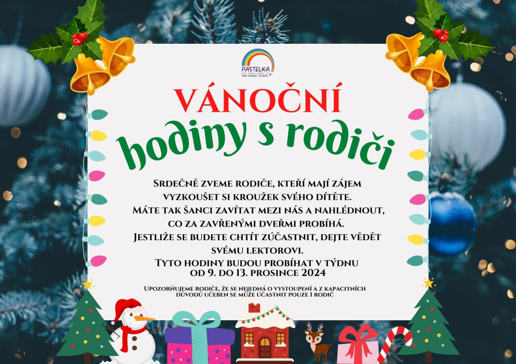 Vánoční hodiny s rodiči