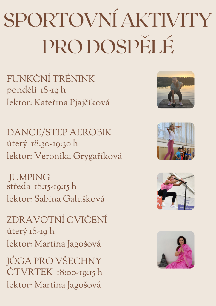 Sportovní aktivity pro dospělé