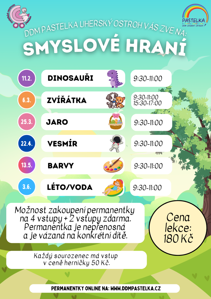 Smyslové hraní únor-červen 2026