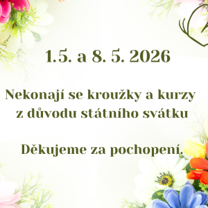 1.5. a 8.5. nejsou kroužky