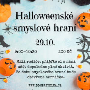 Smyslové hraní Halloween